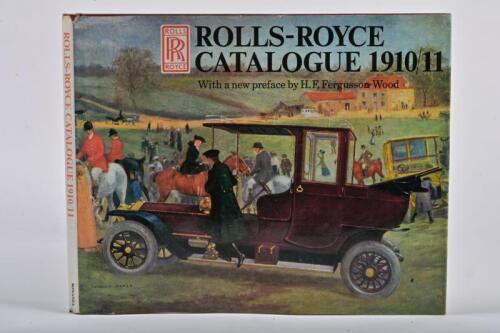ROLLS-ROYCE: 'ROLLS-ROYCE CATALOGUE 1910/11' hardcover book