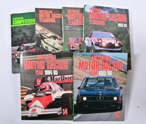 AUSTRALIAN MOTOR RACING: A group of Australian Motor Racing Yearbooks. 'AUSTRALIAN MOTOR RACING YEARBOOK' No.9 (1979/80), No.12 (1982/83) - No.15 (1985/86)