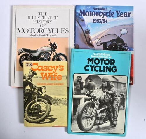 MOTORCYCLES: Four hardcover books concerned with motorcycling. 'Australian Motorcycle Year 1983/84 (1)'