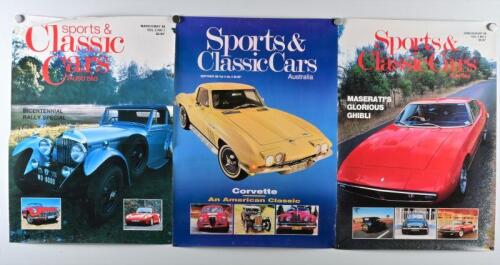 POSTERS: Three Sports & Classic Car Posters from the 1980s