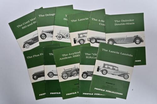 PROFILE PUBLICATIONS: A group of 11 'PROFILE PUBLICATIONS'. Profiles detail various marques