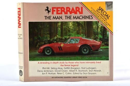 FERRARI: 'FERRARI - THE MAN, THE MACHINES' hardcover book. Published by AUTOMOBILE QUARTERLY PUBLICATIONS