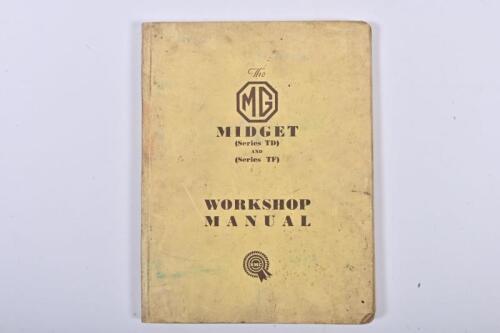 MG: 'The MG MIDGET (Series TD) AND (Series TF) WORKSHOP MANUAL (AKD 580 A)'
