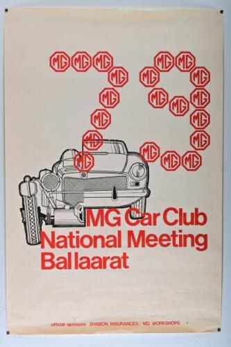 MG: An MG National Meeting (Ballarat) 79 commemorative poster