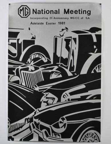 MG: A MG National Meeting poster from Easter 1981 (Adelaide)