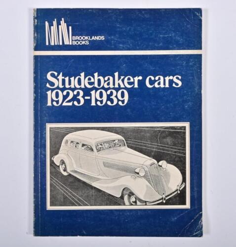 STUDEBAKER: 'Studebaker cars 1923-1939' soft cover book by Brooklands Books