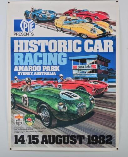 AMAROO PARK: A Historic Racing poster from Amaroo Park, August 1982