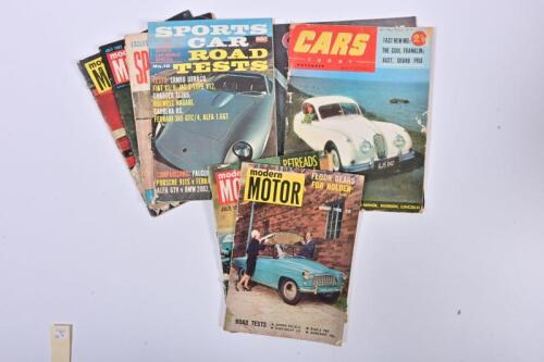PERIOD MAGAZINES: A collection of 1950's/1960's magazines. 1950's/1960's 'modern MOTOR' magazines