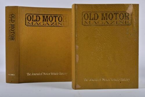 OLD MOTOR MAGAZINES: Two bound volumes of 'OLD MOTOR MAGAZINE'. Consecutive editions of Volumes 8 & 9