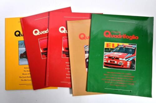 ALFA ROMEO: Five issues of 'Quadrifoglio'. 1989 - 1991 issues