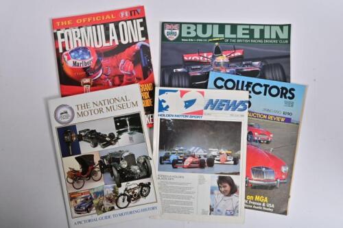 MOTORING/RACING: A collection of five publications covering motoring and racing. 'BULLETIN OF THE BRITISH RACING DRIVERS' CLUB' (Volume 28, No 1, SPRING 2007)