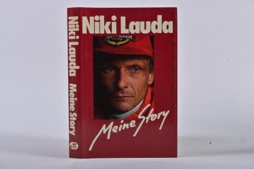 NIKI LAUDA: A signed copy of the autobiography "Meine Story" by Niki Lauda