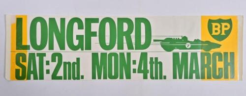 LONGFORD: A rare original 1960s paper advertisement believed to from the 1968 Tasman Series, being the last major event held here.