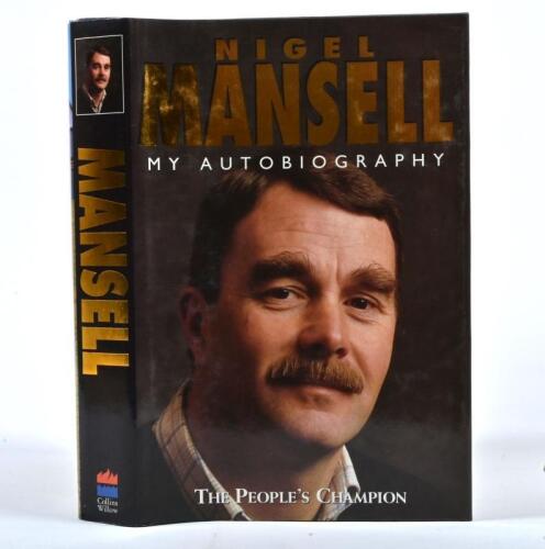 NIGEL MANSELL: A signed copy of the autobiography "The People's Champion" by Nigel Mansell