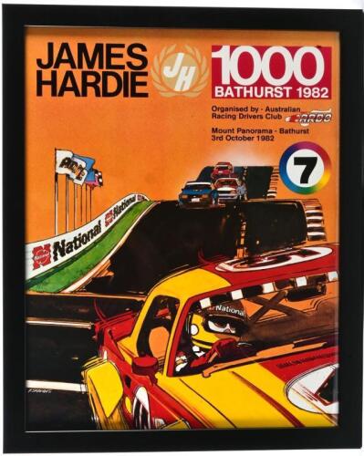 BATHURST: An original poster with artwork by Skavaas from the 1982 Bathurst 1000