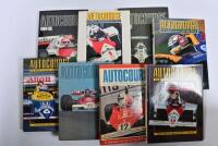AUTOCOURSE: Eight editions of 'AUTOCOURSE'. 1970's to 1990's