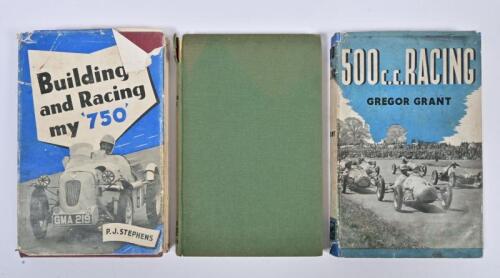 500cc/FORMULA 2: Three hardcover books detailing 500cc, 750 and Formula 2 racing. '500cc RACING' by Gregor Grant