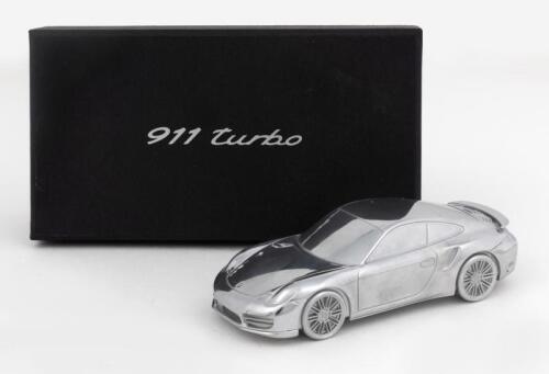 PORSCHE: A limited edition Porsche 911 Turbo desk piece in cast metal