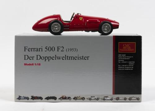 FERRARI: CMC metal 1:18 scale model 500 F2 from 1953. No. 5923. Boxed.