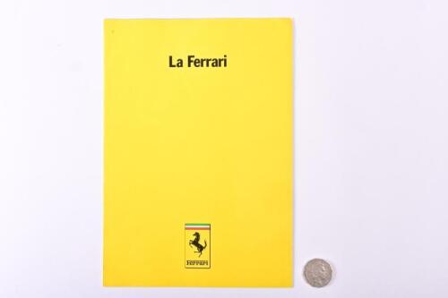 FERRARI: 1978 La Ferrari brochure