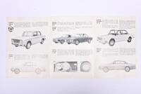FERRARI: 1969 W.H.LOWE: Ferrari & Lancia b&w folder - 2