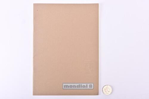 FERRARI: 1980 Ferrari Mondial 8 brochure