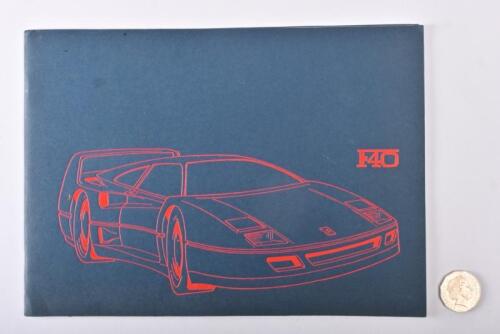 1987 FERRARI: F40 prestige brochure/press kit