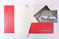 FERRARI: 1970 Ferrari 512 S Berlinetta Pininfarina concept press kit - 2