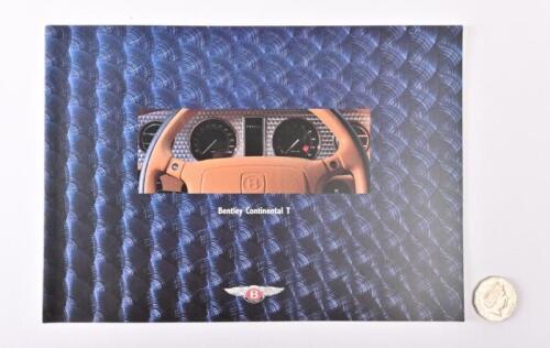 BENTLEY: 1996 Bentley Continental T brochure.