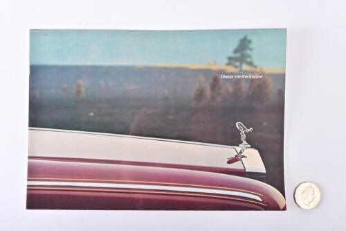 ROLLS-ROYCE: A 1977 Rolls-Royce Silver Shadow II brochure. January edition.