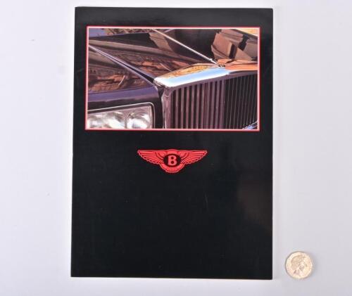 BENTLEY:A circa 1986 Bentley full range glossy brochure.