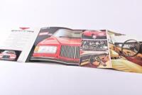BENTLEY:A circa 1986 Bentley full range glossy brochure. - 2
