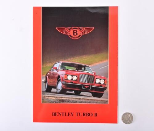 BENTLEY: 1988 Bentley Turbo R glossy brochure.