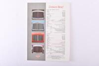 BENTLEY: 1988 Bentley Turbo R glossy brochure. - 2
