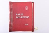 ROLLS-ROYCE: 1957 - 1961 Rolls Royce sales bulletins in correct soft bound folder.