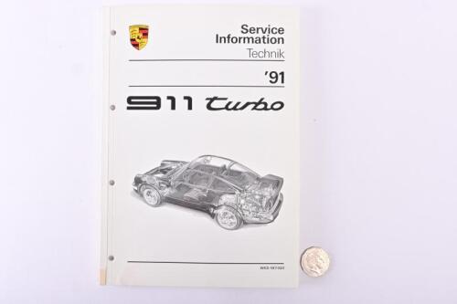 PORSCHE: 1991 911 Turbo service information booklet.