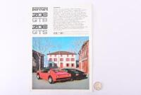 1981 FERRARI: 208 GTB & GTS large colour double sided sheet
