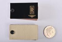 ROLLS-ROYCE: 1995 Rolls Royce & Bentley colour chip booklet, and leather swatches. - 2