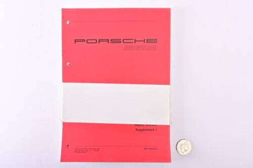 PORSCHE: A circa 1998 Porsche 959 repair manual supplement 1 & 2. Still with paper slip.
