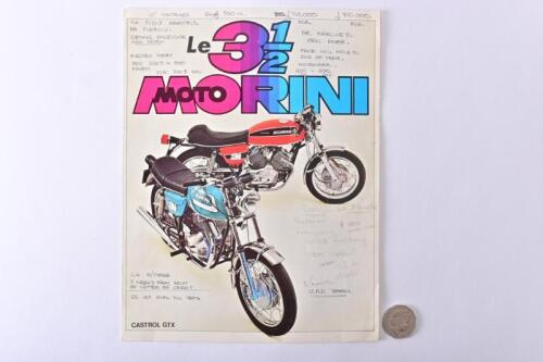 MOTO MORINI: Circa 1975 Moto Morini 3 1/2 sales brochure.