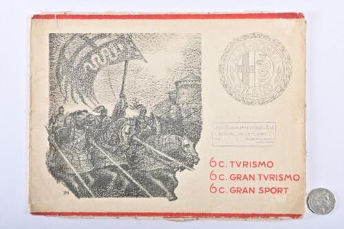 ALFA ROMEO: An original 1930/31 Alfa Romeo 6C Turismo, Gran Turismo and Gran Sport sales brochure in correct folio