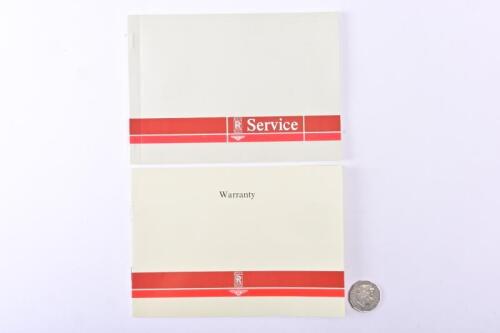 ROLLS-ROYCE: 1989 Rolls Royce & Bentley service & warranty booklets. Unused.