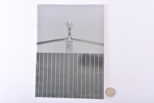 1987 Rolls Royce Silver Spur, Corniche & Silver Spirit brochure.