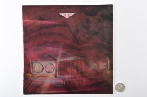 1993 BENTLEY: Continental, Turbo R & Continental R prestige brochure.
