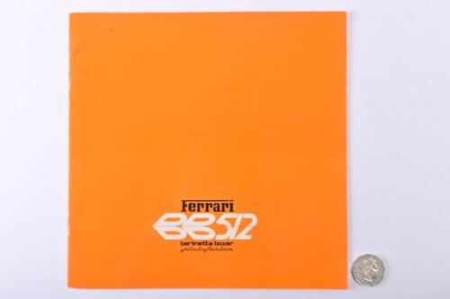1976 FERRARI: BB 512 boxer prestige brochure.