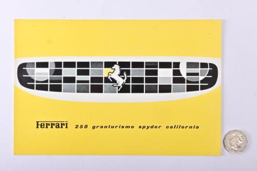 1961 FERRARI: 250 GT spyder california brochure