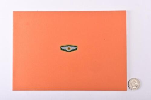 BENTLEY: 1997 Bentley Turbo RT & Brooklands R prestige brochure.