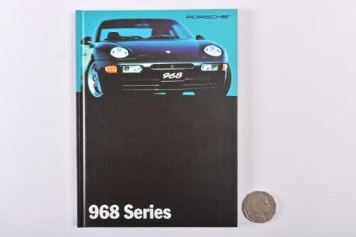 PORSCHE: 1993 Porsche 968 hardback brochure.