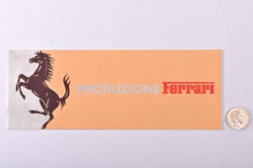 1977 FERRARI: production brochure 208, 308, BB512, 400.