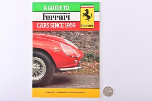 1987 FERRARI: dealer issued guide to production cars since 1959.